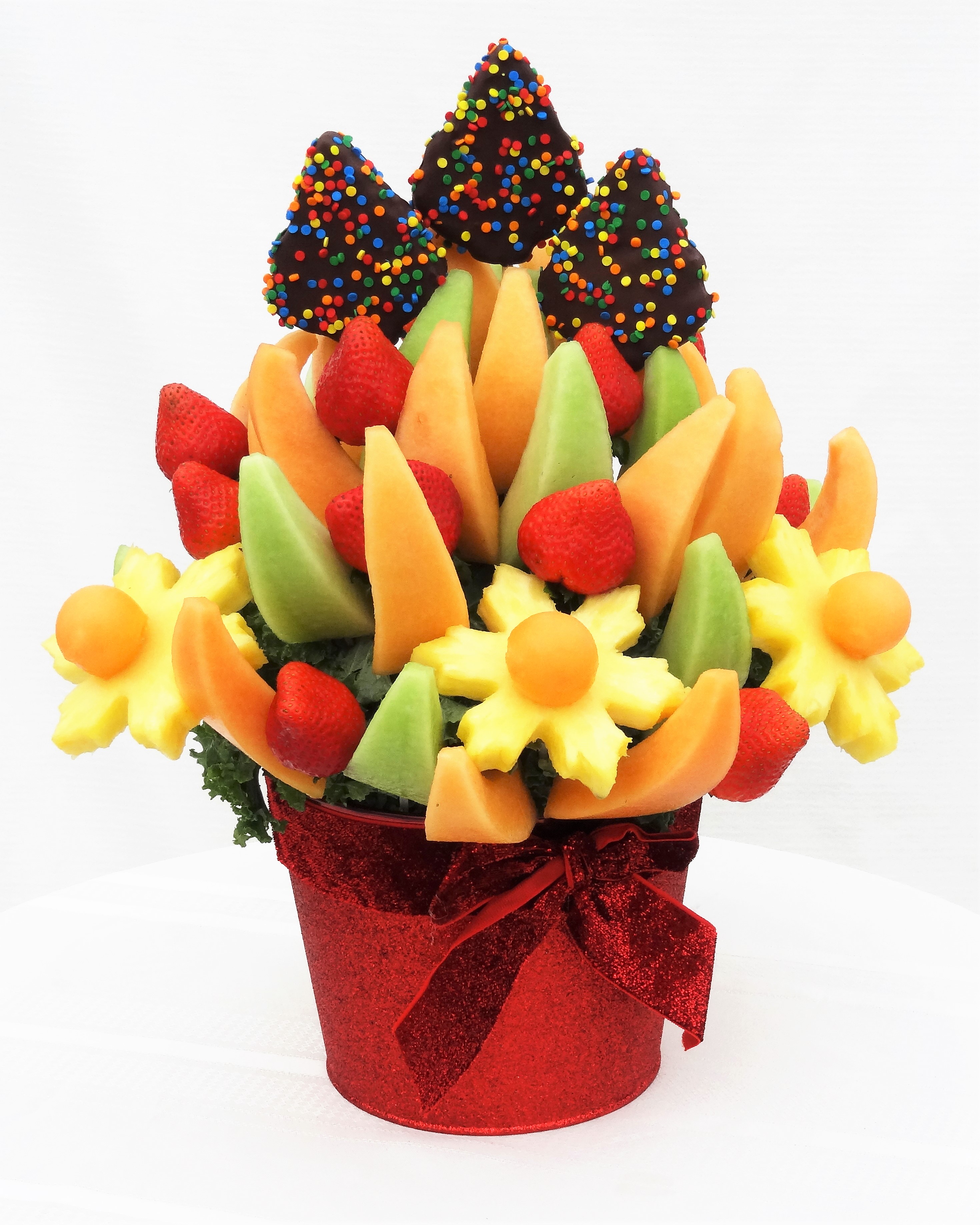 Christmas Tree Wonderland Delectable Fruit Arrangements Llc