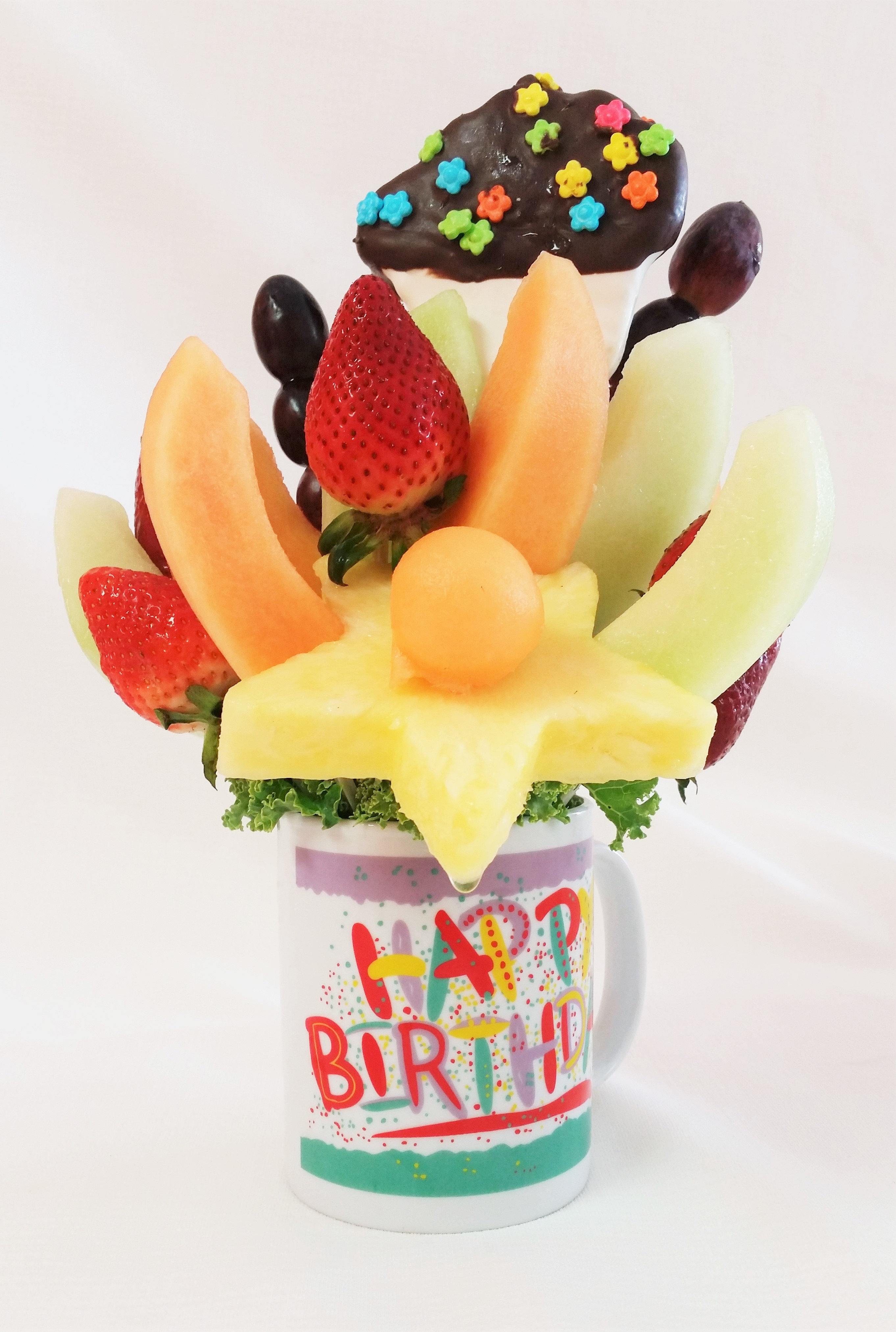Happy Birthday Delectable Fruit Arrangements Llc